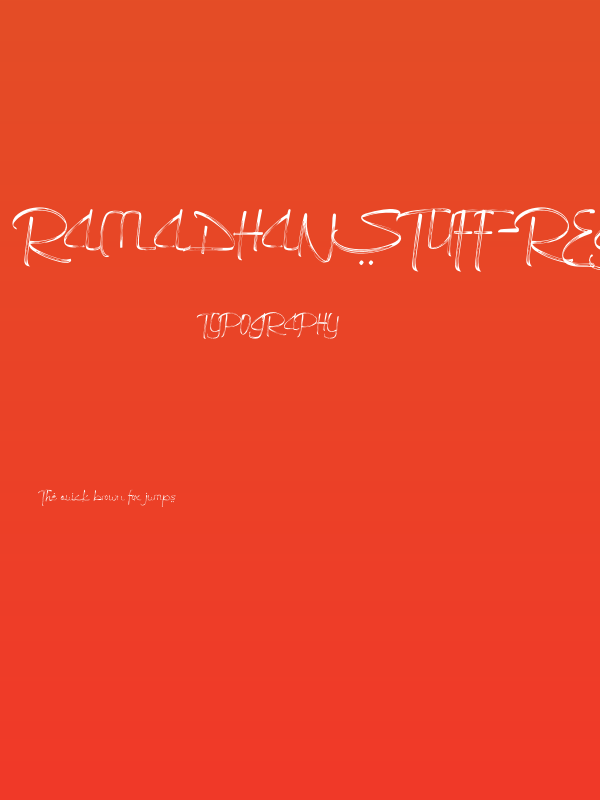 RamadhanStuff-Regular Poster