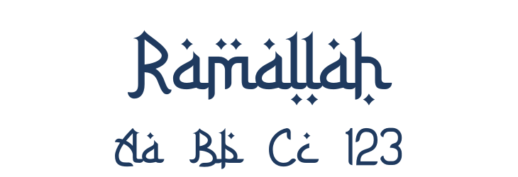Ramallah Font Preview