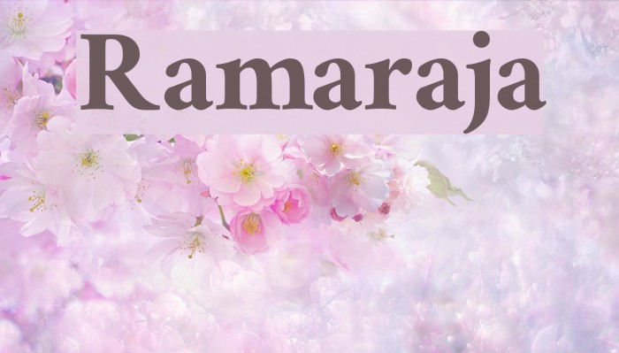 Ramaraja Font examples