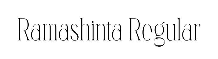 Ramashinta Regular  免费字体下载