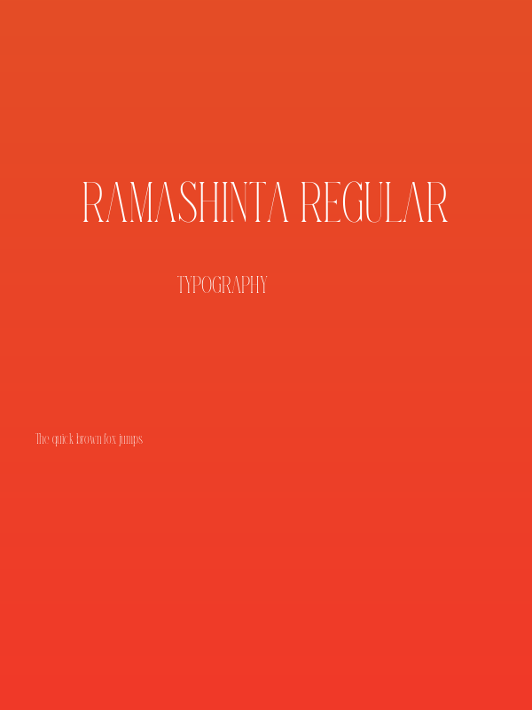 Ramashinta Regular Poster