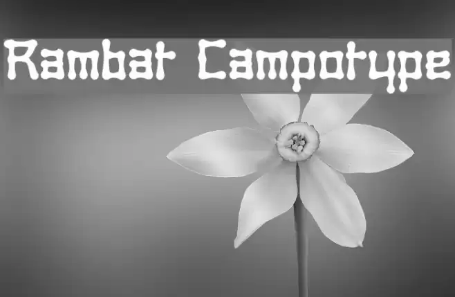 Rambat Campotype Font examples