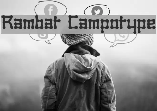 Rambat Campotype Font examples
