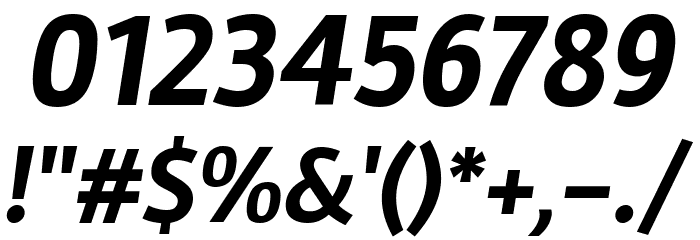Rambla Bold Italic Font OTHER CHARS