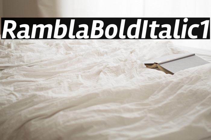 Rambla Bold Italic1 Example 2