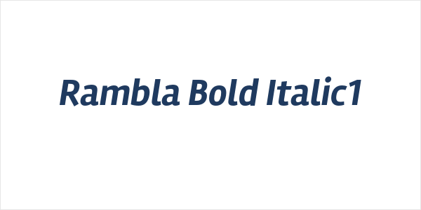 Rambla Bold Italic1 Logo