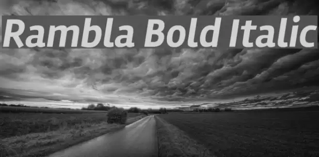 Rambla Bold Italic  examples