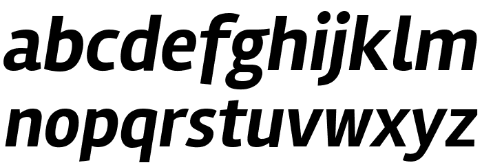 Rambla Bold Italic Font LOWERCASE
