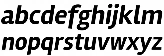 Rambla Bold Italic Caratteri MINUSCOLO