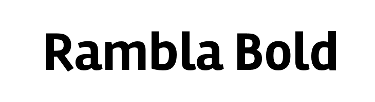 Rambla Bold Font