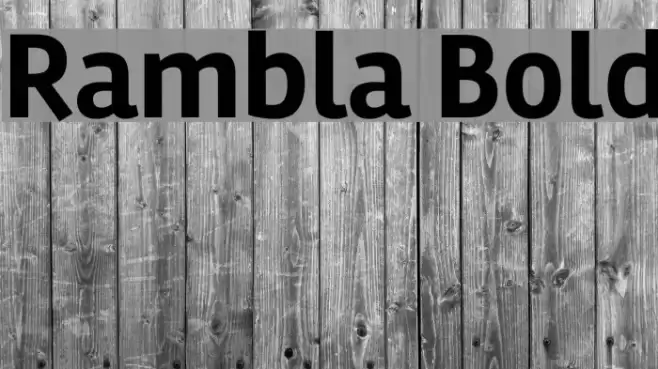 Rambla Bold Font examples