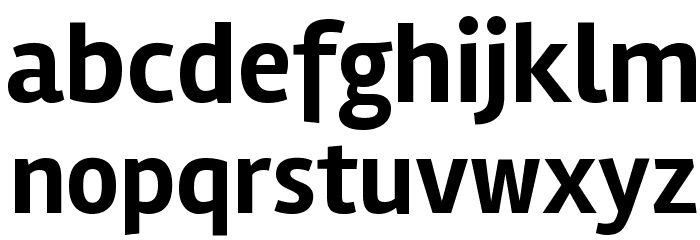 Rambla Bold Font LOWERCASE