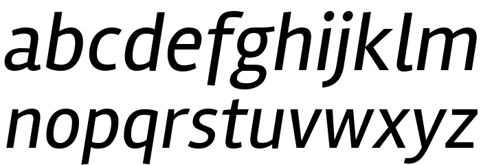 Rambla Italic Font LOWERCASE