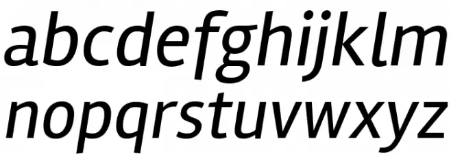 Rambla Italic फ़ॉन्ट लोअरकेस