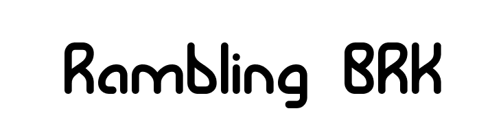 Rambling BRK  font caratteri gratis