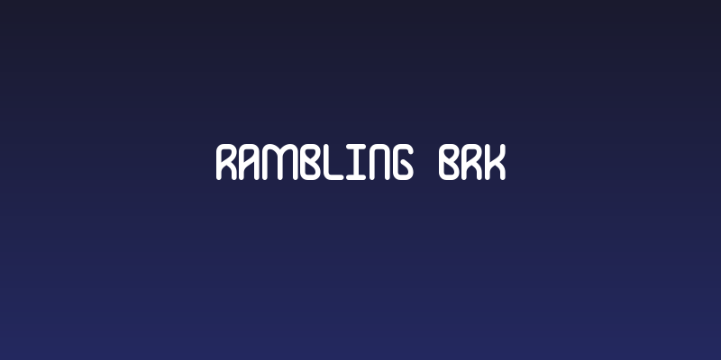 Rambling BRK Social Header