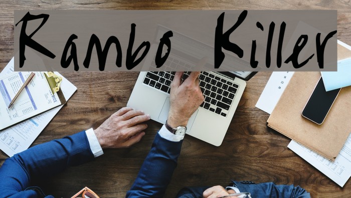 Rambo Killer Font examples