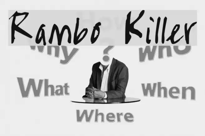 Rambo Killer Caratteri examples