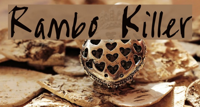 Rambo Killer Font examples