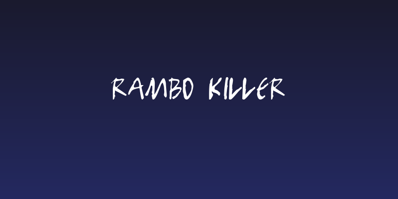 Rambo Killer Social Header