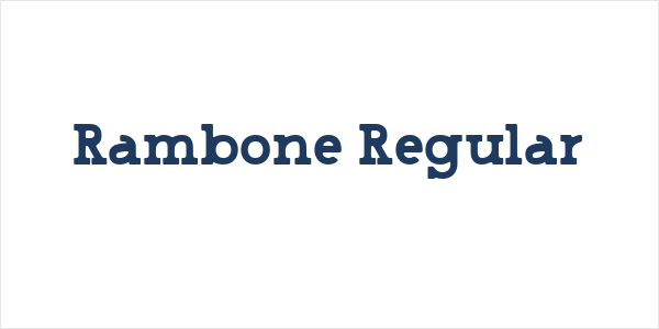 Rambone Regular Logo
