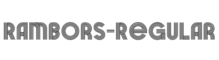 Rambors-Regular  免费字体下载