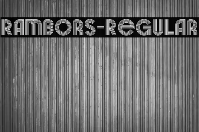 Rambors-Regular Polices examples