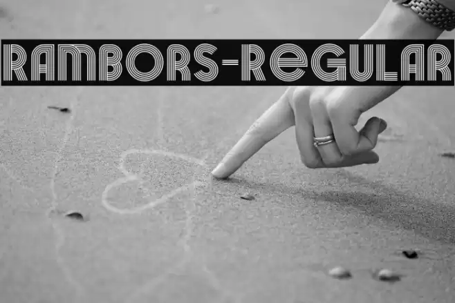 Rambors-Regular Polices examples