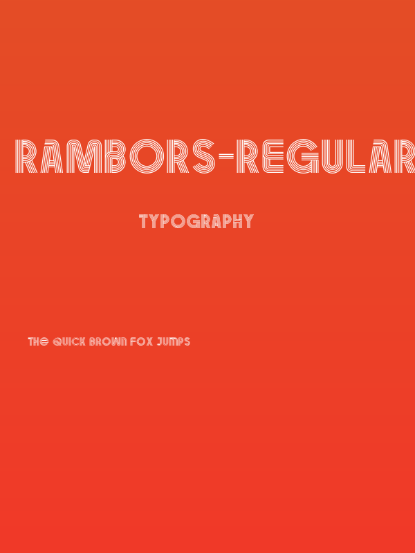 Rambors-Regular Poster