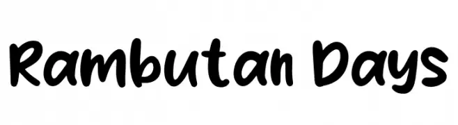 Rambutan Days  font caratteri gratis