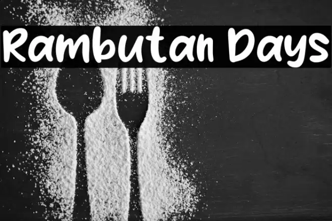 Rambutan Days Font examples