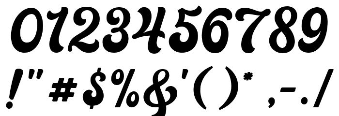 RamdoneScriptDemo Font OTHER CHARS