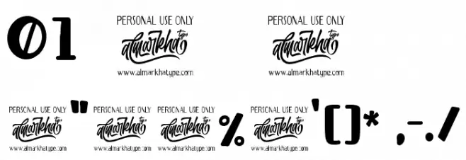 Rameline Font OTHER CHARS