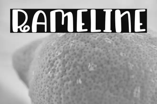Rameline Font examples