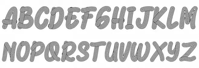 Ramen Noodle Font UPPERCASE