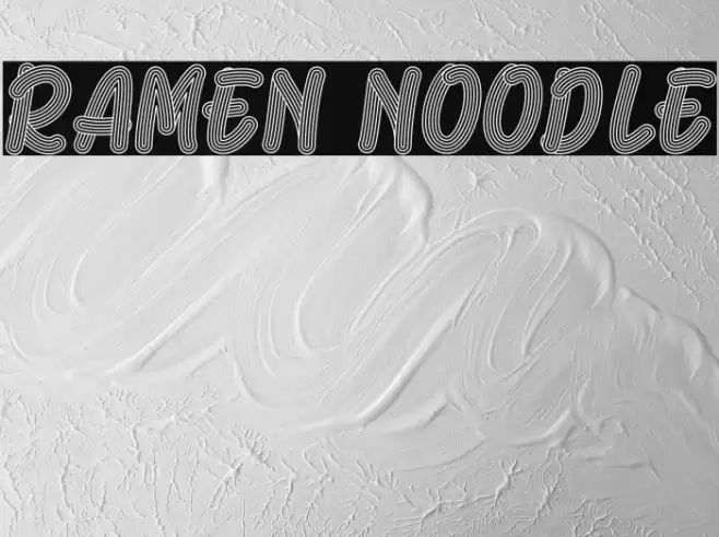 Ramen Noodle Font examples