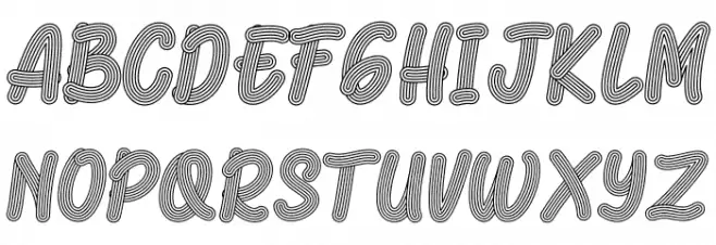 Ramen Noodle Font Litere mici