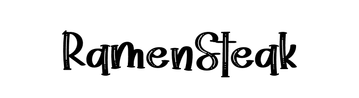 Ramen Steak Font