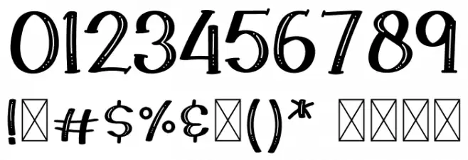 Ramen Steak Font OTHER CHARS