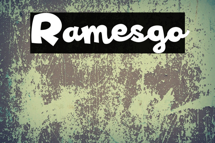 Ramesgo Font examples