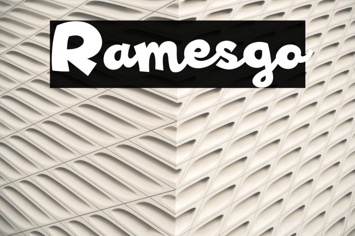 Ramesgo Font examples