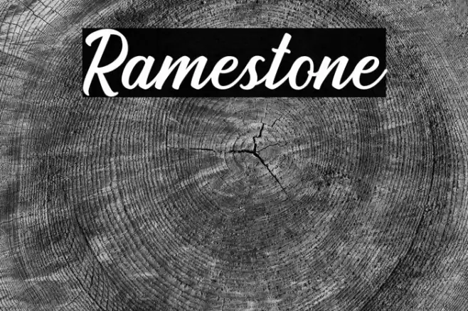Ramestone Font examples