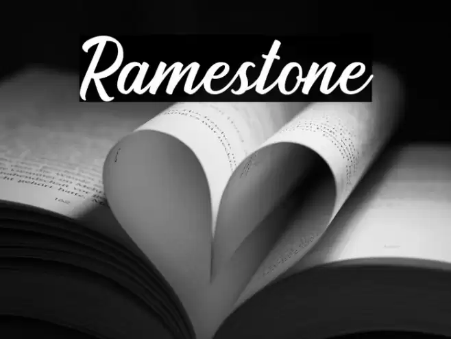 Ramestone Font examples