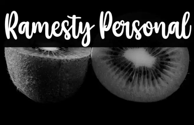 Ramesty Personal Font examples