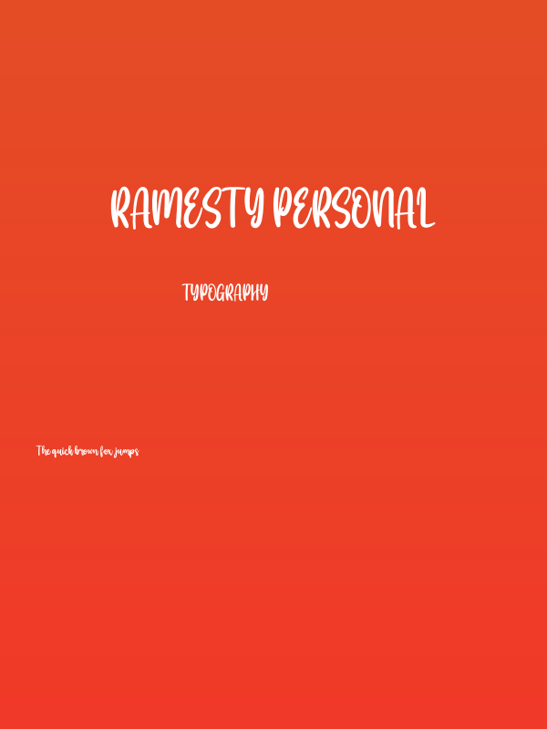 Ramesty Personal Poster