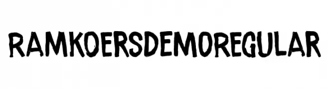 Ramkoers DEMO Regular  font caratteri gratis