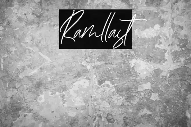 Ramllast Font examples