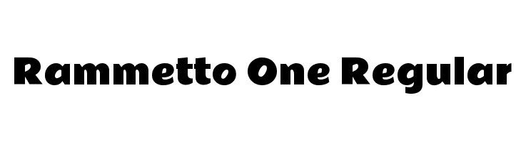 Rammetto One Regular  les polices de caractères gratuit tlcharger