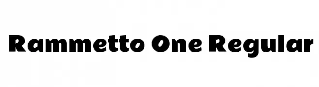 Rammetto One Regular  Descarca Fonturi Gratis