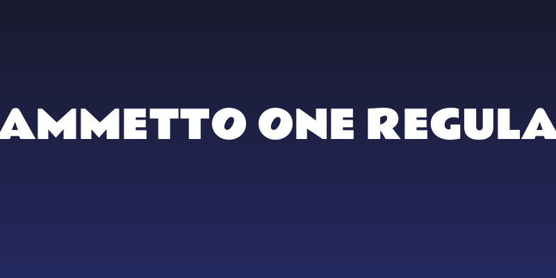 Rammetto One Regular Social Header